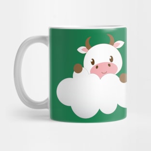 Cute Baby Cow on a Cloud Mug